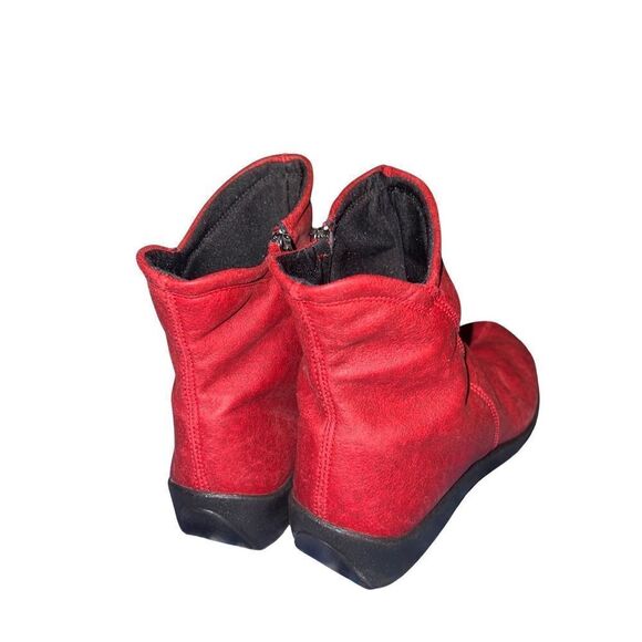Arcopedico L19 Women's Cherry Red Supporting Ankle Boots 4281 size 41 (10.5) - Picture 5 of 11